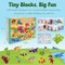 Wrapables Animal Building Blocks Set, 3-in-1 Building Kits for Party Favors, Goodie Bag Stuffer, Stocking Stuffer (Set of 12), Dinosaurs